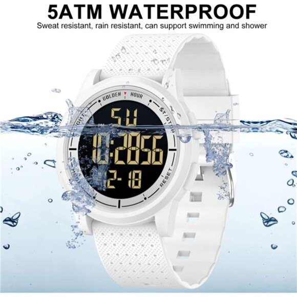 Ultra-Thin Minimalist Sports Waterproof Digital Watches Men with Wide-Angle - Picture 2 of 7